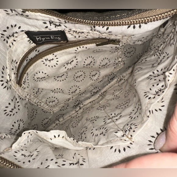 Myra Bag women’s boho leather women crossbody purse bag - Picture 5 of 9